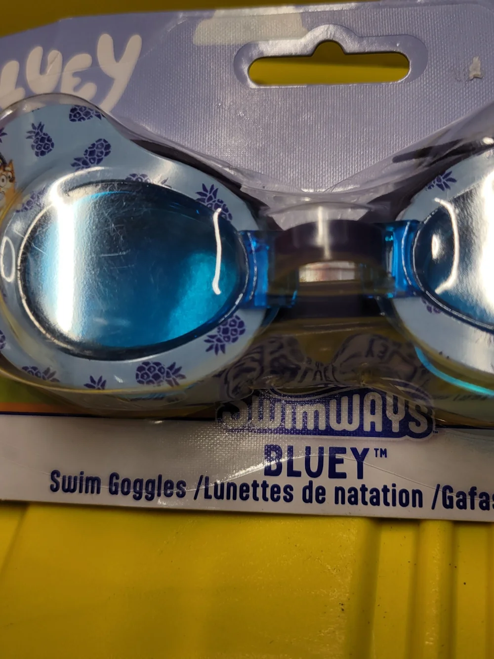 Blue Kids Swim Goggles - BLUEY™ Blue Lenses